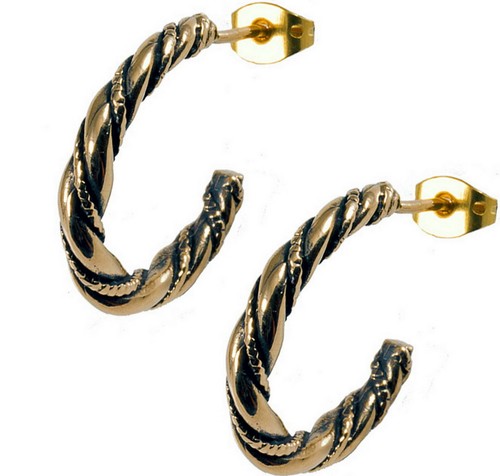 Bronze wikinger creolen - ,