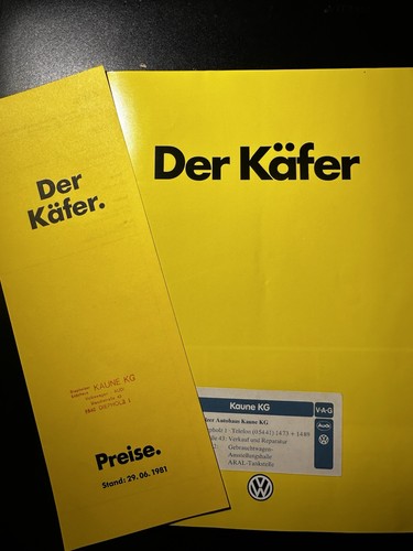 Käfer prospekt inkl - vw,