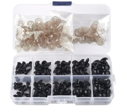 100 teddyaugen 12 mm - 100,