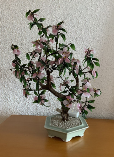 Vintage bonsai baum jade stein - baum,