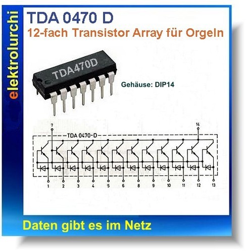 Tda0470d itt transistor array - itt,