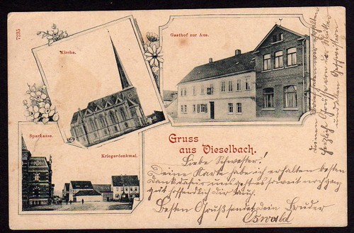 37166 vieselbach gasthof - ak,