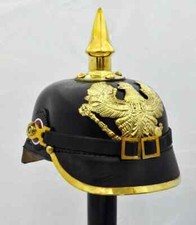 Leder deutscher pickelhaube - leder,