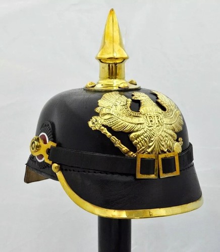 Leder deutscher pickelhaube - deutscher,