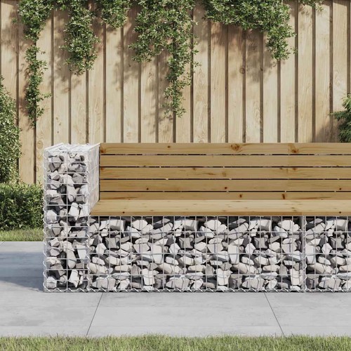 Gartenbank aus gabionen - gartenbank,