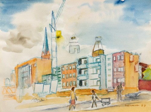 Ddr kunst aquarell - kunst,