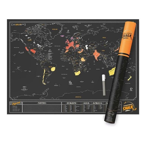 Scratch off world map poster - world,