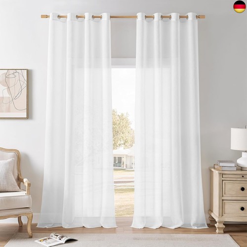 Weiße gardinen wohnzimmer - gardinen,