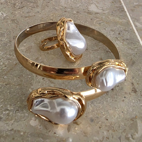 Schmuckset goldfarben mit - goldfarben,