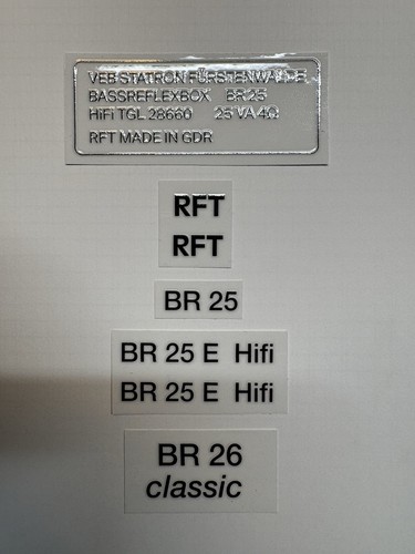 Rft aufkleber für ddr box - für,