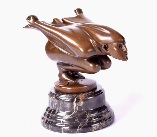 Bronzefigur raging jester - bronzefigur,