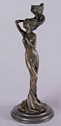 Bronze skulptur leuchter - bronze,