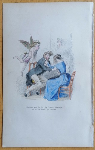 Grandville karikatur koloriert - karikatur,