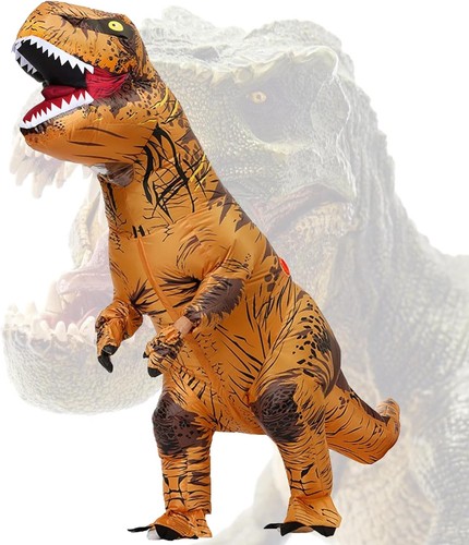 Aufblasbares dino kostüm - aufblasbares,