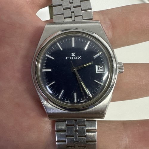 Vintage edox herrenuhr 1970er - vintage,