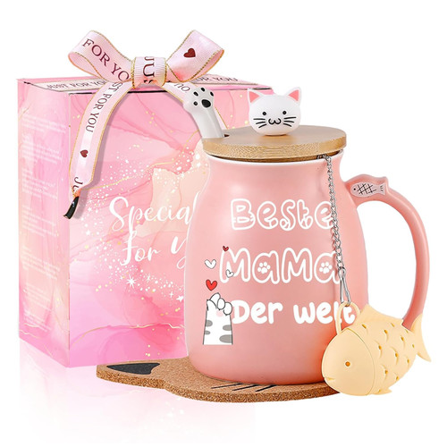 Katzenbecher mama geschenk - mama,