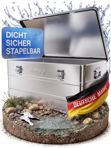 Aluminium box mit deckel - aluminium,