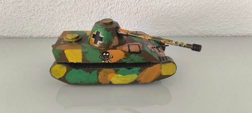 Vintage holz spielzeug panzer - holz,