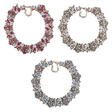 Retro chunky choker - chunky, strass