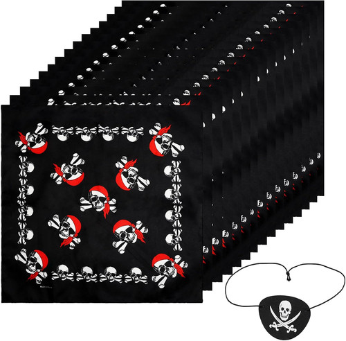 15pcs piratentuch totenkopf - 15pcs,