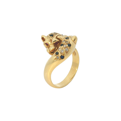 Ring panther gelbgold - ring, /
