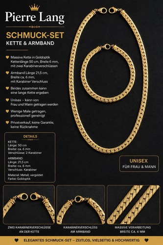 Pierre lang ketten - lang,, ketten-set,