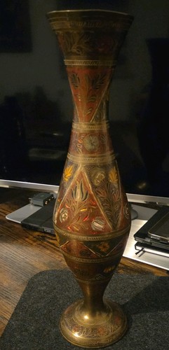 Handgearbeitete messing vase - messing,