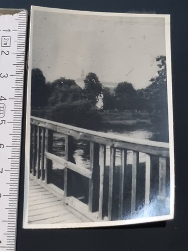 Rudolstadt 1953 holzbrücke - rudolstadt, 1953,