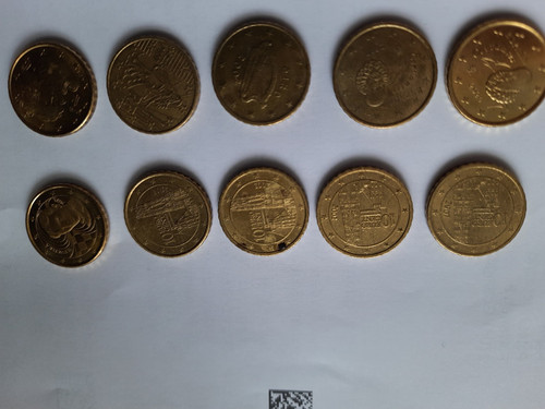 Cent euromünzen - 10,