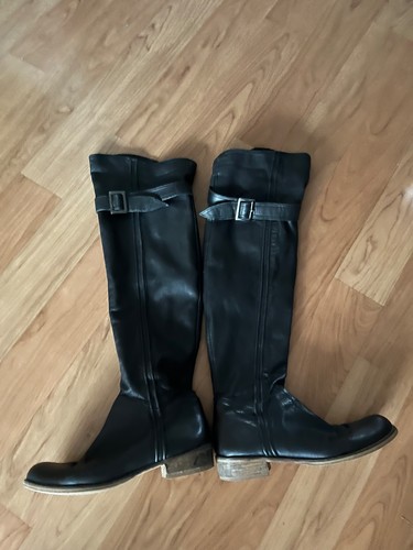 Lederstiefel overknee schwarz - lederstiefel,