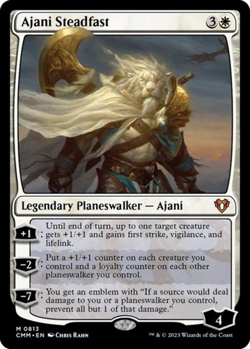Ajani steadfast commander - ajani, (commander