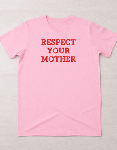 Besticktes shirt respekt - besticktes, t-shirt