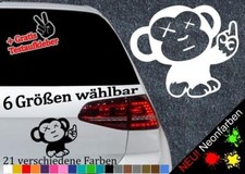 Affe mittelfinger sticker 6 - affe, -6