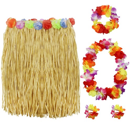 Gras hula rock und - hula-rock, hibiskus