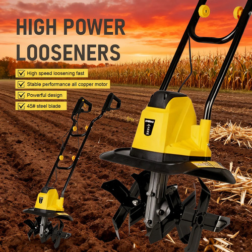 Electric soil loosener garden - soil,