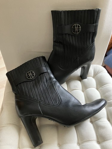 Stiefeletten schwarz leder - schwarz,