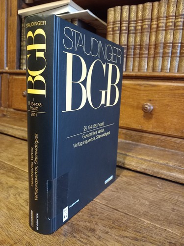 Staudinger bgb 134 - staudinger, §§