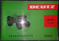 Deutz Schlepper 50PS F3L 514  Ersatzteilliste