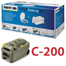 THETFORD FRESH UP SET C200 CASSETTE CAMPING ABWASSER FÄKALIENTANK REINIGER NEU