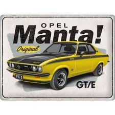 Nostalgic-Art - Retro Garagen Blechschild Metallschild 30x40cm - Opel Manta