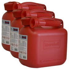 3x Kraftstoffkanister rot 5L