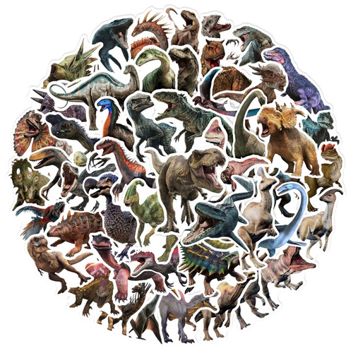 100x dinosaurier sticker deko - sticker,