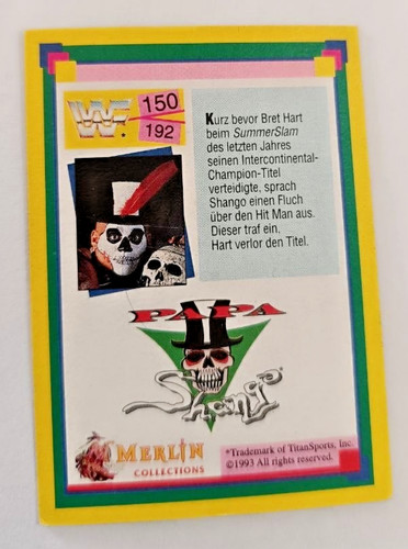 Wwf wrestling sammelkarte - wwf,