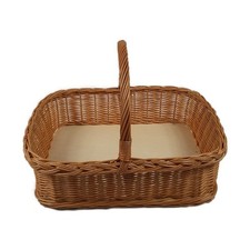 Weidentablett mit Henkel Braun