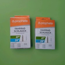 2 x Fahrradschlauch, mit Dunlopventil, 27"/28"