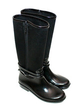 ZARA GIRLS TRF REITSTIEFEL GUMMISTIEFEL SHOES CHAUSSURES SCHWARZ 35 #S3-2#