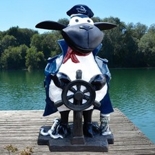Deko Figur Kapitän Schaf