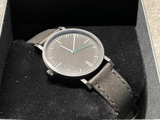 Stowa Antea 35 mm Armbanduhr Schwarz Weiß Grün Quarz Uhr