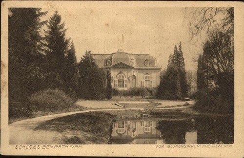 Benrath schloss blumengarten - schloss,