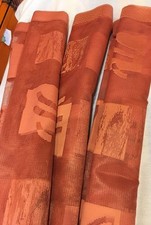 3 x Flächenvorhang 0,58 x 2,54 Schiebevorhang Ausbrenner Klett Quadrat  Rost